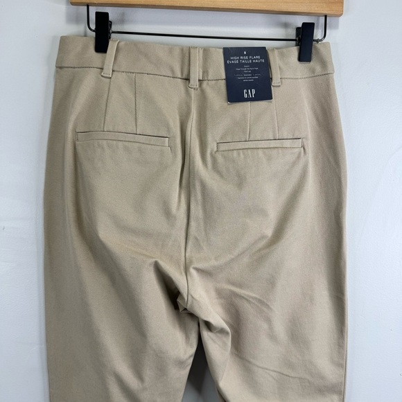Gap High Rise Flare Khaki Pants Size 8 NWT Brand New Neutral - Picture 8 of 15